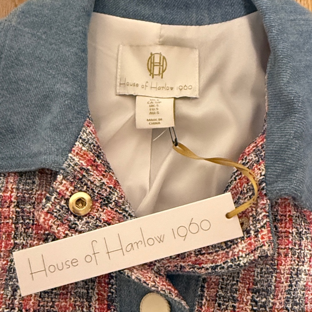 House of Harlow 1960 Multicolor Tweed Jacket - Picture 2 of 10